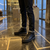 نیمبوت مردانه مدل چرم طبیعی G-978